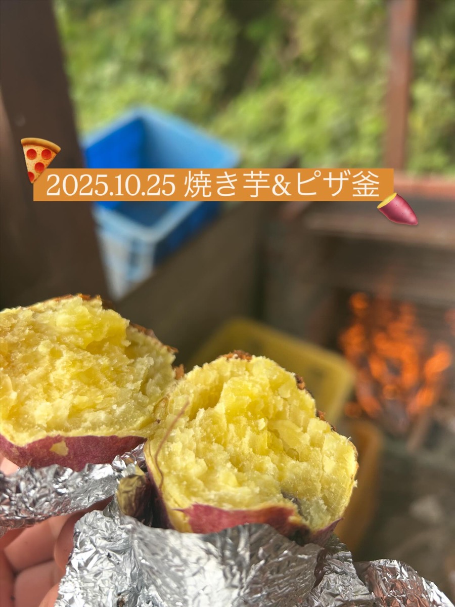 さんだまち博の芋掘りとピザ作りの様子